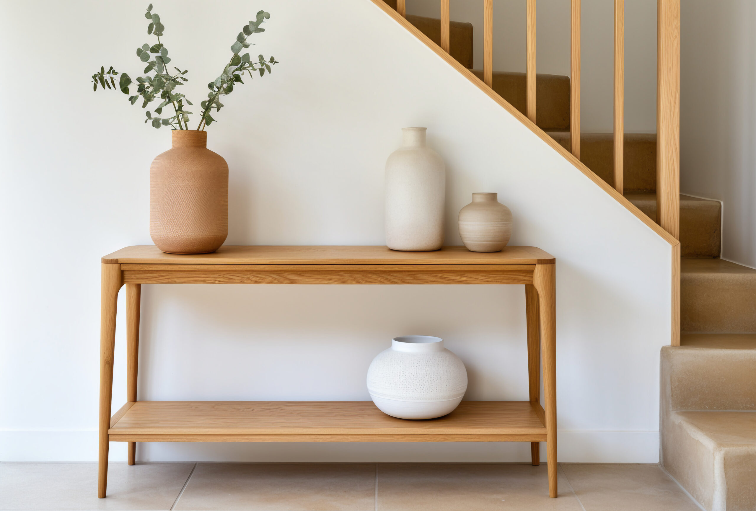 Espacio interior preparado con Home Staging, con decoración moderna y ordenada